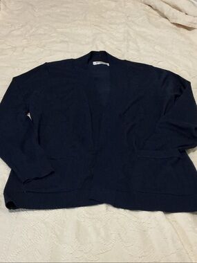 Madison Navy Open-Front Women's Cardigan